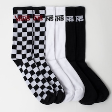 Kit de Meias Vans Cano Alto Classic Crew 3 pares