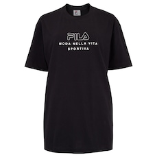 Camiseta Feminina Fila Manga Curta Over Vita Outline