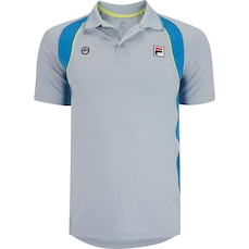 Camisa Polo Fila Masculina Manga Curta Backspin Sleeve Rio Open