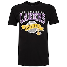 Camiseta do Los Angeles Lakers NBA Masculina Manga Curta Team N0101