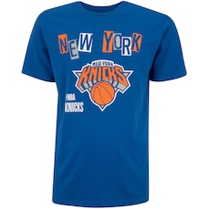 Camiseta do New Yorks Knicks NBA Masculina Collage N0106