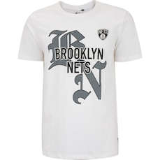 Camiseta do Brooklyn Nets NBA Masculina Manga Curta N114