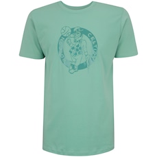Camiseta do Boston Celtics NBA Masculina Wet Logo N0155