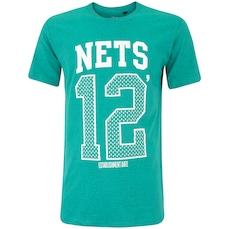 Camiseta do Brooklyn Nets NBA Masculina Manga Curta Estampada N543A