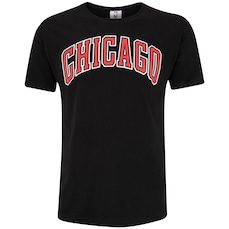 Camiseta do Chicago Bulls Masculina NBA Manga Curta Estampada N791