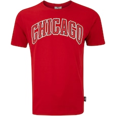 Camiseta do Chicago Bulls Masculina NBA Manga Curta Estampada N791