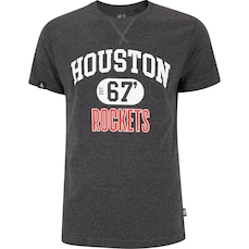 Camiseta do Houston Rockets Masculina NBA Manga Curta College Tea N894A