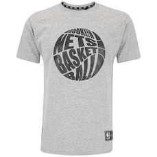 Camiseta do Brooklyn Nets NBA Masculina Manga Curta N906A