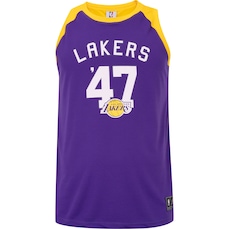 Camiseta Regata do Los Angeles Lakers NBA Masculina Banksh N1108