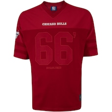 Camiseta do Chicago Bulls NBA Masculina Foot Aplique N0292