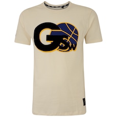 Camiseta do Golden State Warriors NBA Masculina Floco NB821