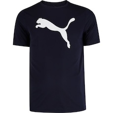 Camiseta Masculina Puma Manga Curta ESS Logo Poly