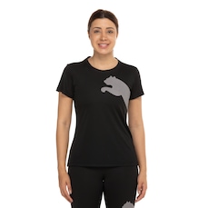 Camiseta Feminina Manga Curta Puma Tad Big Logo Jersey