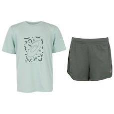 Conjunto Infantil Asics Camiseta + Short