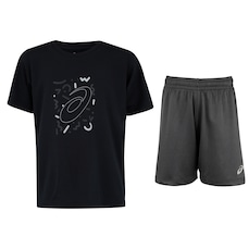 Conjunto Infantil ASICS Camiseta + Bermuda