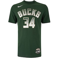 Camiseta Giannis Antetokounmpo Milwaukee Bucks NBA Nike Masculina