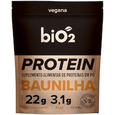 Proteína Vegetal biO2 Arroz e Ervilha Sabor Baunilha Vegana Sem Glúten 908 g