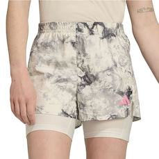 Short 2 Em 1 adidas Own The Run Spray Dye Feminina