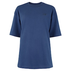 Camiseta New Balance Oversized Small Log Feminina