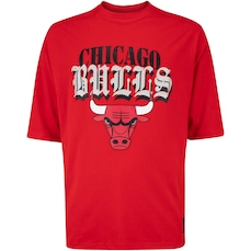 Camiseta do Chicago Bulls NBA Metal Team N0296 Masculina