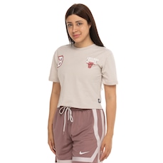 Camiseta Cropped do Chicago Bulls NBA Street Soul N939 Feminina