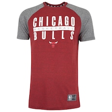 Camiseta do Chicago Bulls NBA Raglan N560A Masculina