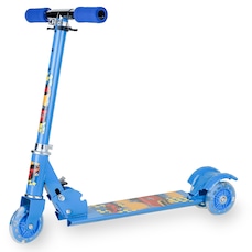 Patinete 3 Rodas Spin Roller Dobrável com Led Infantil