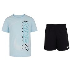 Conjunto Infantil Nike Sport Rhythm Camiseta + Bermuda