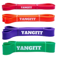 Kit Super Band Yangfit Extensor Elástico - 4 Intensidades