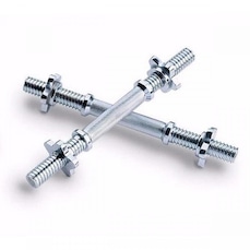 Barras KL Master Maciça Halteres para Musculação com Rosca Rápida - 40 cm - Par