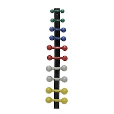 Suporte de Parede KL Master para 5 Pares de Halteres de Peso