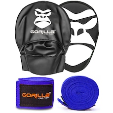 Kit Gorilla Manopla de Foco Aparador de Soco + Bandagem 03 Metros