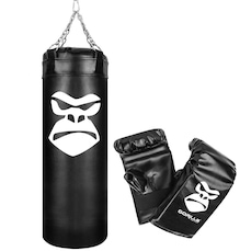Kit Gorilla Saco de Pancada 100 Cm + Luva Bate-Saco
