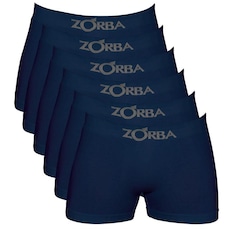 Kit Cuecas Boxer Zorba Algodão Sem Costura - 6 Unidades - Masculina