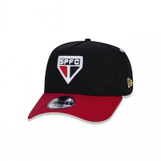 Boné Aba Curva New Era 9Forty São Paulo Futebol - Snapback - Adulto