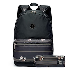 Kit Hang Loose Mochila Megy Estampa Floral - 15 Litros + Estojo