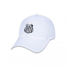Boné Aba Curva New Era 9Twenty Santos Futebol - Ajustável - Strapback - Adulto