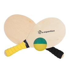 Kit de Frescobol Sakis Completo: 2 Raquetes + 1 Bola 04