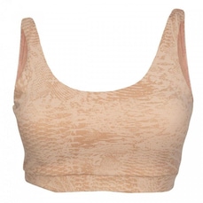 Top Fintess com Bojo Alto Giro Poliamida Reptila - Feminino