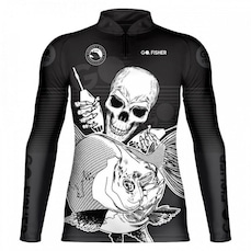 Camiseta Manga Longa de Pesca Go Fisher Tambaqui Skull GOSK03 - Masculina