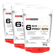 Kit Six Protein Bodybuilders Advanced - Chocolate - 2Kg - 3 unidades