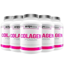Kit Colágeno BRN Foods - 500 caps - 5 unidades