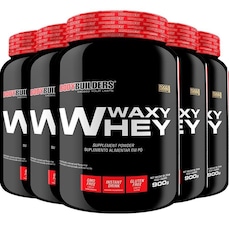Kit Waxy Whey Bodybuilders - Chocolate - 900g - 5 unidades
