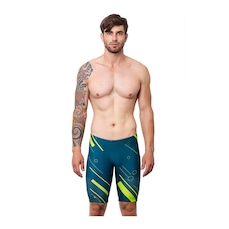 Bermuda de Natação Kauna Swim Fluor Geo Masculina