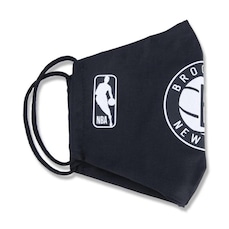 Máscara De Proteção Lavável Dupla Camada Nba Brooklyn Nets