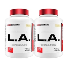 Kit Óleo de Cartamo L.A. Bodybuilders - 2 potes - 240 Cápsulas