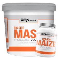 Kit Hipercalórico BRN Foods - Morango - 6kg + Waxy Maize - 1kg