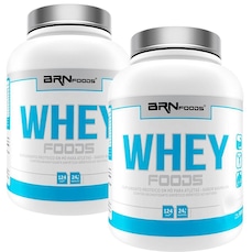 Kit Whey Protein BRN Foods - Chocolate - 900g - 2 Unidades