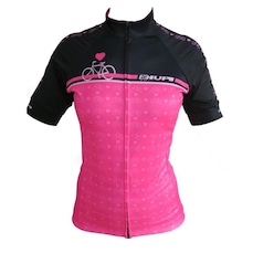 Camisa de Ciclismo Hupi Love Bike UV50+ - Feminina