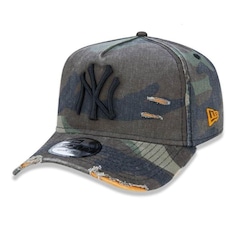 Boné Aba Curva New Era New York Yankees 940 Cotton Damage - Strapback - Adulto
